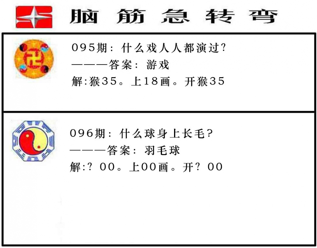 096期脑筋急转弯[图]